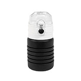 Бутылка для воды складная с карабином SPRING; красная