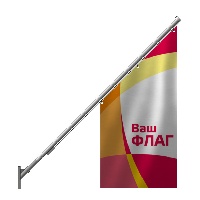 Фасадный флагшток Nordwerk Стандарт 1.5 м (два флага)