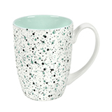 Кружка TERRAZZO, белый со светло-зеленым, 330мл, фарфор