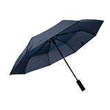 Зонт MANCHESTER складной, полуавтомат; темно-синий; D=100 см; нейлон