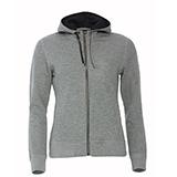 Толстовка женская Classic Hoody Full Zip, серый меланж_XS, 85% хлопок, 15% вискоза, 300 грм2 Толстовка женская Classic Hoody Full Zip, серый меланж_XS, 85% хлопок, 15% вискоза, 300 грм2