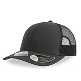 Бейсболка BRYCE, 6 клиньев, сетка,  100 % переработанный полиэстер, застежка, темно-серый, черный