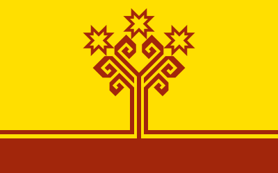 Флаг Чувашии 90х135 см